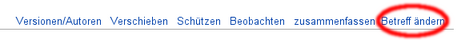 Betreff ändern